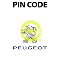 PIN CODE + CODICE INTAGLIO PEUGEOT